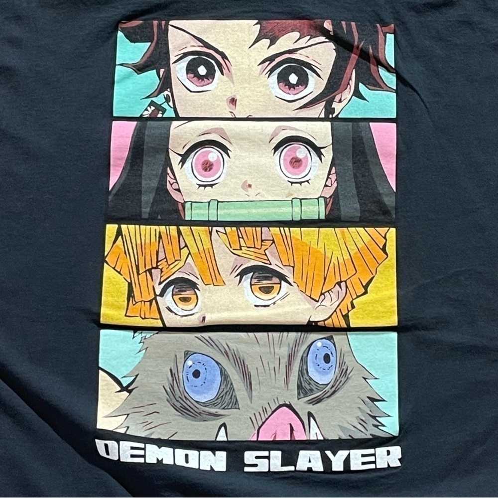 Demon Slayer anime rap style t shirt fits men’s XL - Picture 2 of 6